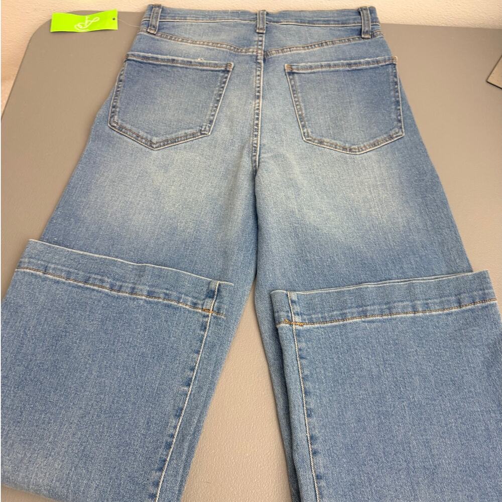 Sam Edelman Codie Wide Leg Jeans 27 High Rise Button Fly NWT - Picture 3 of 13